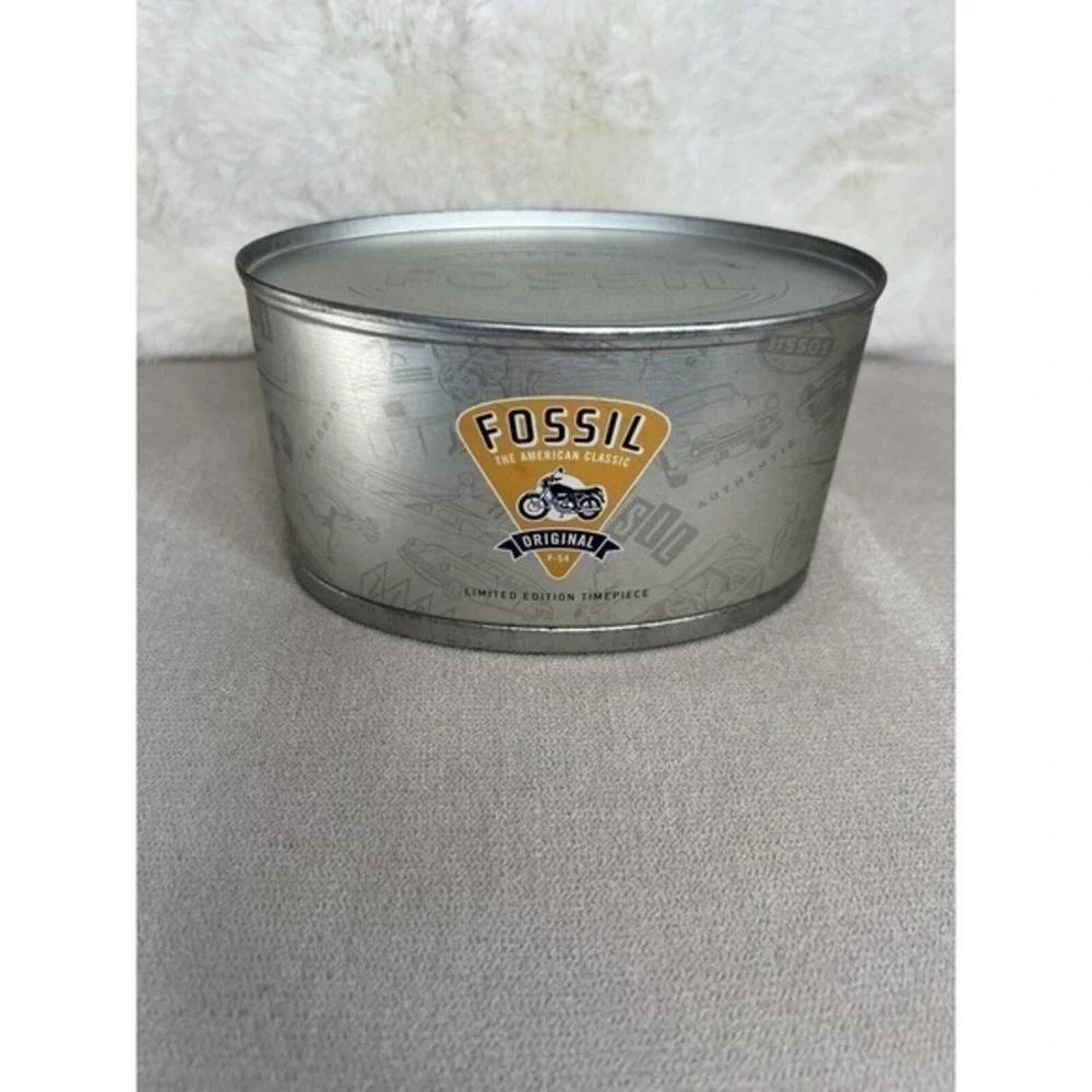 Collectible Vintage Fossil Limited Edition Motorcycle Desk Clock